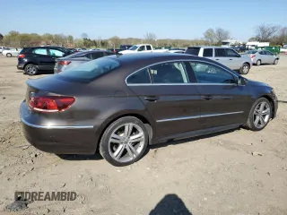 2014 Volkswagen CC R-Line with VIN WVWBP7AN9EE503432, listed as a Copart auction lot 52634375 with 111,836 mi miles and Salvage Title. Bid and sale history available at carsss.com. Image 3.