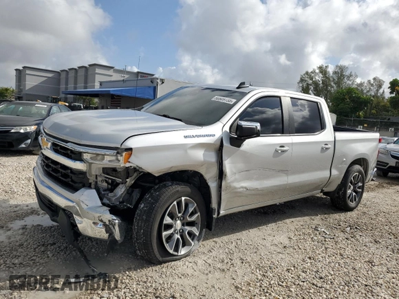 2022 Chevrolet Silverado 1500 LT with VIN 2GCPACED0N1502138, listed as a Copart auction lot 50809735 with 0 mi miles and Salvage Title. Bid and sale history available at carsss.com. Image 1.