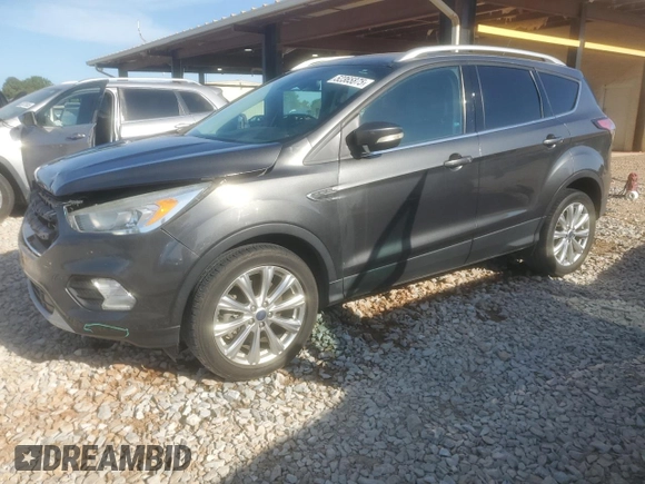 2017 Ford Escape Titanium with VIN 1FMCU0J92HUA37355, listed as a Copart auction lot 52365875 with 82,651 mi miles and Salvage Title. Bid and sale history available at carsss.com. Image 1.