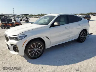 2022 BMW X6 M50i with VIN 5UXCY8C07N9K86690, listed as a Copart auction lot 42754695 with 0 mi miles and Salvage Title. Bid and sale history available at carsss.com. Image 1.