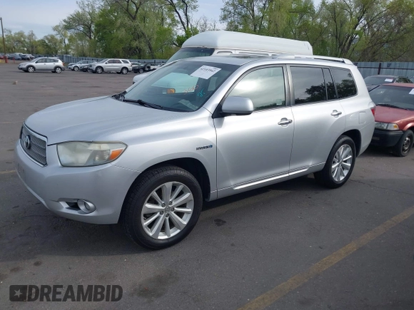 2008 Toyota Highlander Hybrid Limited with VIN JTEEW44A182024351, listed as a IAAI auction lot 42103942 with 376,287 mi miles. Bid and sale history available at carsss.com. Image 2.