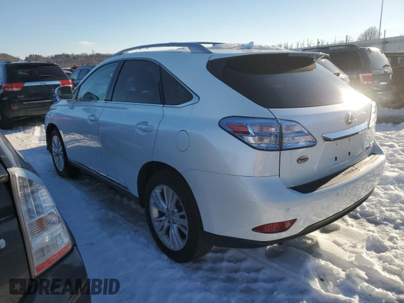 2011 Lexus RX 450h with VIN JTJBC1BA3B2420951, listed as a Copart auction lot 88117905 with 128,714 mi miles and Salvage title. Bid and sale history available at DreamBid. Image 2.