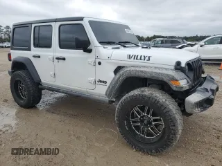 2023 Jeep Wrangler Sport S with VIN 1C4HJXDN3PW522353, listed as a Copart auction lot 86645234 with 17,562 mi miles and Salvage Title. Bid and sale history available at DreamBid. Image 4.