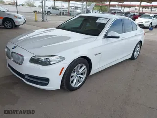 2014 BMW 5 Series 528i with VIN WBA5A5C52ED507826, listed as a IAAI auction lot 41741483 with 123,078 mi miles. Bid and sale history available at carsss.com. Image 2.