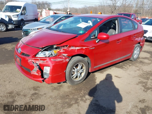 2010 Toyota Prius II with VIN JTDKN3DU2A1304483, listed as a IAAI auction lot 41650525 with 139,287 mi miles. Bid and sale history available at carsss.com. Image 17.