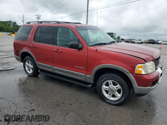 2002 Ford Explorer XLT with VIN 1FMZU63E72UC42443, listed as a Copart auction lot 55075995 with 230,484 mi miles and Clean Title. Bid and sale history available at DreamBid. Image 4.
