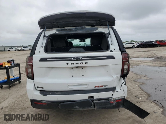 2023 Chevrolet Tahoe RST с VIN 1GNSCRKD9PR391778, выставлен на аукционе Copart как лот 54725335 с пробегом Не указан миль и Списание • Salvage title. История ставок и продаж доступна на DreamBid. Изображение 6.