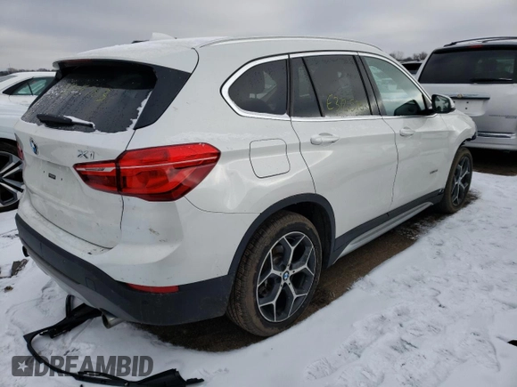 2017 BMW X1 xDrive28i with VIN WBXHT3C38H5F72259, listed as a Copart auction lot 37205783 with 47,812 mi miles. Bid and sale history available at carsss.com. Image 3.