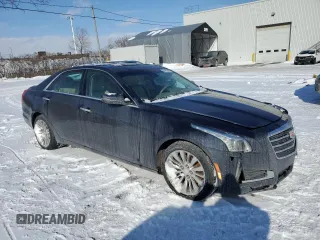 2015 Cadillac CTS Luxury AWD with VIN 1G6AX5SX5F0142864, listed as a Copart auction lot 44492445 with 87,199 mi miles and Salvage Title. Bid and sale history available at DreamBid. Image 4.
