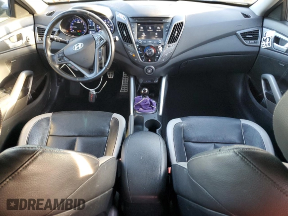 2013 Hyundai Veloster Turbo with VIN KMHTC6AE7DU178970, listed as a Copart auction lot 84644364 with 78,900 mi miles and Salvage title. Bid and sale history available at DreamBid. Image 8.