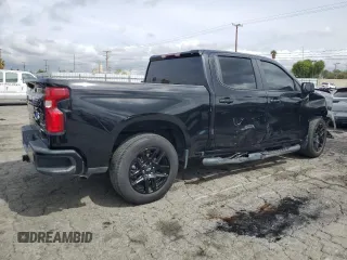 2023 Chevrolet Silverado 1500 with VIN 1GCPADE88PZ317807, listed as a Copart auction lot 51021005 with 22,571 mi miles and Salvage Title. Bid and sale history available at DreamBid. Image 3.