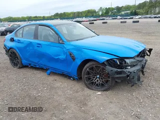2025 BMW M3 Competition xDrive with VIN WBS33HJ01SFU28279, listed as a IAAI auction lot 42247834 with 5,980 mi miles and . Bid and sale history available at DreamBid. Image 1.