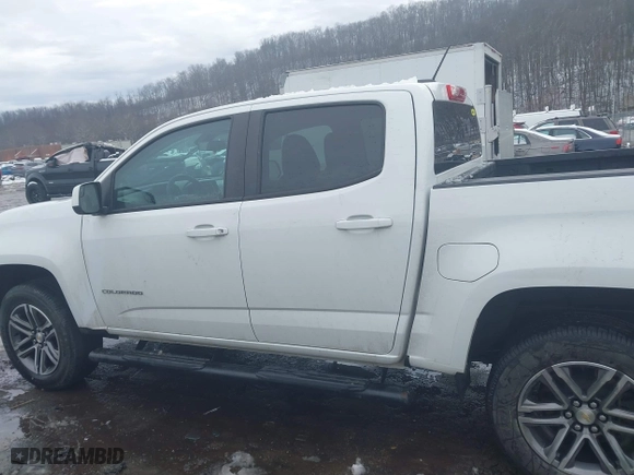 2021 Chevrolet Colorado 4WD Work Truck with VIN 1GCGTBEN5M1291133, listed as a IAAI auction lot 41562636 with 102,721 mi miles. Bid and sale history available at carsss.com. Image 15.