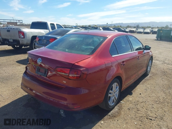 2017 Volkswagen Jetta S z VIN 3VW2B7AJ2HM207207, wystawiony jako IAAI lot #41654971 z przebiegiem 73 427 mil mil oraz . Historia ofert i sprzedaży dostępna na DreamBid. Obrazek 4.