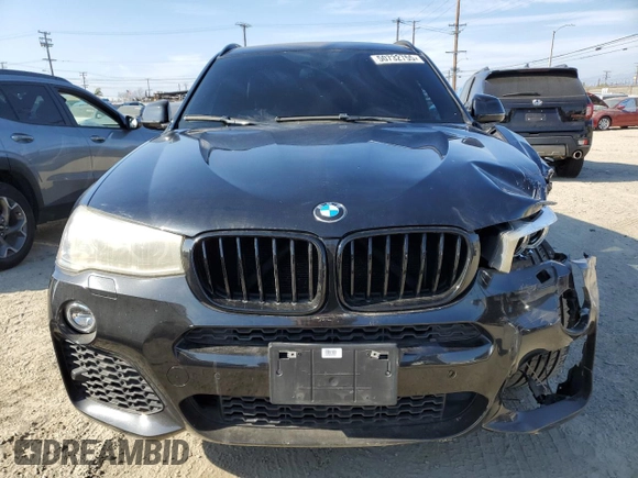 2017 BMW X3 xDrive35i with VIN 5UXWX7C59H0U41674, listed as a Copart auction lot 50732755 with Not Provided miles and Clean Title. Bid and sale history available at DreamBid. Image 5.