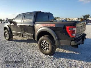 2022 Ford F-150 Raptor with VIN 1FTFW1RGXNFB95074, listed as a Copart auction lot 43933225 with 0 mi miles and Salvage Title. Bid and sale history available at carsss.com. Image 2.