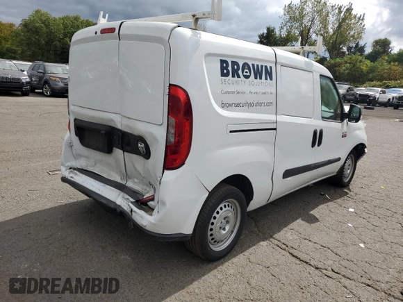 2022 Ram ProMaster City Cargo Tradesman with VIN ZFBHRFAB1N6X35444, listed as a Copart auction lot 71924654 with Not Provided miles and Salvage Title. Bid and sale history available at DreamBid. Image 3.