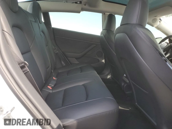 2023 Tesla Model 3 with VIN 5YJ3E1EA5PF486726, listed as a Copart auction lot 51659655 with 14,632 mi miles and Salvage title. Bid and sale history available at DreamBid. Image 11.