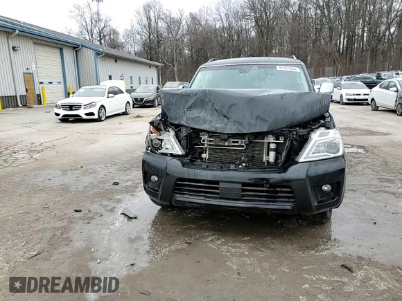 2017 Nissan Armada Platinum with VIN JN8AY2NE4H9704307, listed as a Copart auction lot 85791644 with 79,712 mi miles and Salvage Title. Bid and sale history available at carsss.com. Image 14.