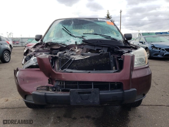 2007 Honda Pilot LX with VIN 5FNYF18137B007055, listed as a Copart auction lot 42397595 with 0 mi miles and Salvage Title. Bid and sale history available at carsss.com. Image 5.