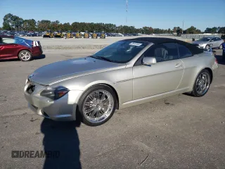 2004 BMW 6 Series 645Ci with VIN WBAEK73464B320194, listed as a Copart auction lot 76697644 with 110,823 mi miles and Salvage Title. Bid and sale history available at carsss.com. Image 1.
