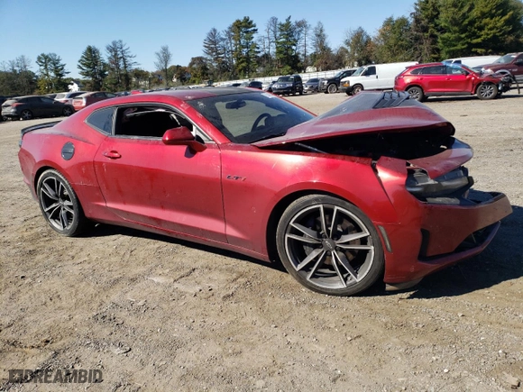 2021 Chevrolet Camaro LT1 with VIN 1G1FF1R79M0123647, listed as a Copart auction lot 76246834 with NaN miles and Salvage Title. Bid and sale history available at carsss.com. Image 4.