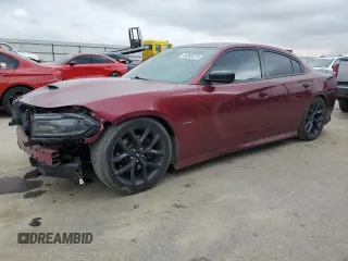 2019 Dodge Charger R/T with VIN 2C3CDXCT8KH652755, listed as a Copart auction lot 46363375 with 66,104 mi miles and Salvage Title. Bid and sale history available at carsss.com. Image 1.