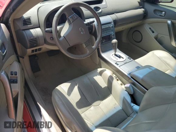2004 Infiniti G35 w/Leather z VIN JNKCV54EX4M817054, wystawiony jako Copart lot #58021365 z przebiegiem Nie podano mil oraz Szkoda całkowita • Salvage title. Historia ofert i sprzedaży dostępna na DreamBid. Obrazek 8.