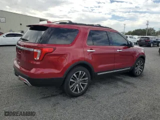2016 Ford Explorer Platinum with VIN 1FM5K8HT5GGD22093, listed as a Copart auction lot 85421524 with 0 mi miles and Salvage Title. Bid and sale history available at carsss.com. Image 3.
