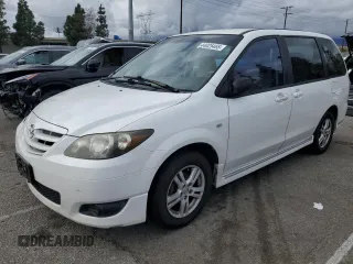 2004 Mazda MPV LX with VIN JM3LW28A040523259, listed as a Copart auction lot 44025465 with 249,352 mi miles and Salvage Title. Bid and sale history available at carsss.com. Image 1.