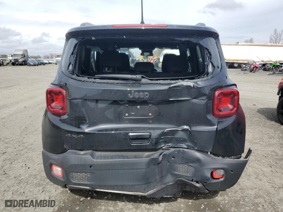 2021 Jeep Renegade Latitude with VIN ZACNJDB16MPN32544, listed as a Copart auction lot 48379275 with 16,576 mi miles and Salvage Title. Bid and sale history available at carsss.com. Image 6.