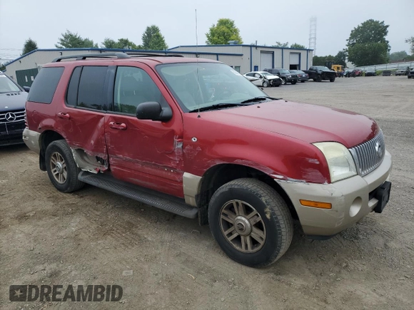 2004 Mercury Mountaineer Convenience with VIN 4M2ZU86K84UJ14100, listed as a Copart auction lot 62546425 with 178,180 mi miles and Salvage title. Bid and sale history available at DreamBid. Image 4.