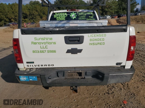 2011 Chevrolet Silverado 1500 Work Truck with VIN 1GCRKPE31BZ206231, listed as a Copart auction lot 77248654 with 198,480 mi miles and Salvage Title. Bid and sale history available at DreamBid. Image 6.