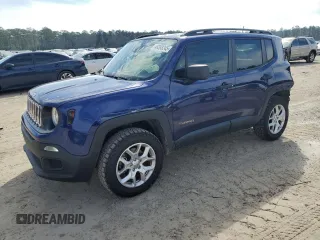 2018 Jeep Renegade Sport z VIN ZACCJBAB8JPJ44121, wystawiony jako Copart lot #46393245 z przebiegiem 85 293 mil mil oraz Szkoda całkowita • Salvage title. Historia ofert i sprzedaży dostępna na DreamBid. Obrazek 1.