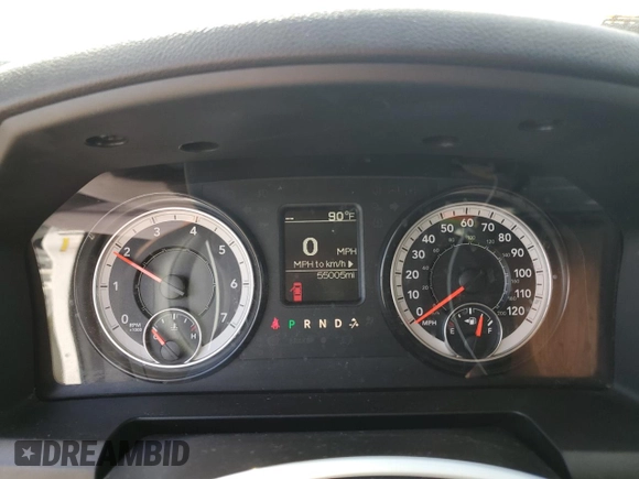 2023 Ram 1500 Tradesman z VIN 1C6RR7FG0PS542277, wystawiony jako Copart lot #56850795 z przebiegiem 55 005 mil mil oraz Szkoda całkowita • Salvage title. Historia ofert i sprzedaży dostępna na DreamBid. Obrazek 9.