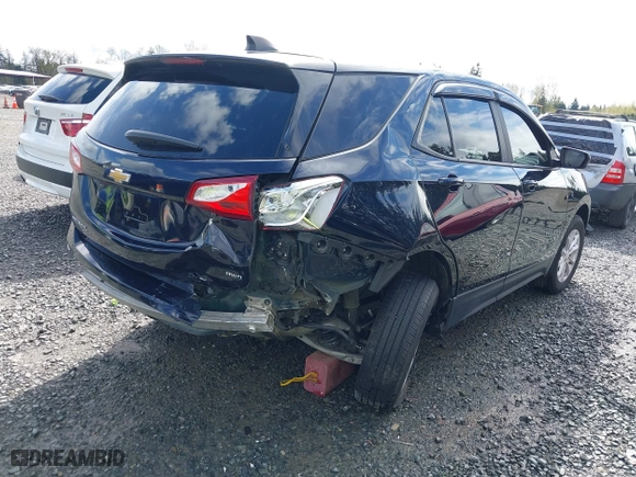 2020 Chevrolet Equinox LS with VIN 3GNAXSEV9LS649784, listed as a IAAI auction lot 41977188 with 57,982 mi miles. Bid and sale history available at carsss.com. Image 4.