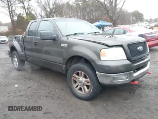2005 Ford F-150 XLT with VIN 1FTPX04555KF15040, listed as a IAAI auction lot 41455374 with 124,995 mi miles and . Bid and sale history available at DreamBid. Image 1.