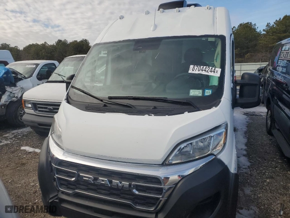 2023 Ram ProMaster Cargo Van with VIN 3C6LRVDG5PE554098, listed as a Copart auction lot 87044244 with 0 mi miles and Salvage Title. Bid and sale history available at carsss.com. Image 5.