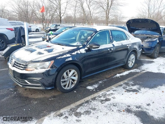 2018 Volkswagen Passat 2.0T SE with VIN 1VWBA7A33JC009425, listed as a IAAI auction lot 41362076 with 89,673 mi miles. Bid and sale history available at carsss.com. Image 2.