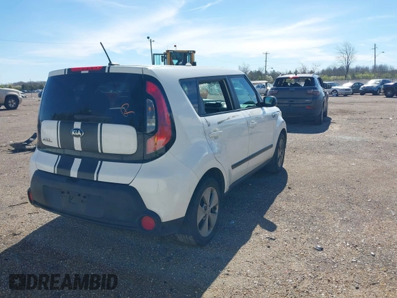 2016 Kia Soul with VIN KNDJN2A27G7395720, listed as a IAAI auction lot 41776445 with 168,975 mi miles and . Bid and sale history available at DreamBid. Image 4.