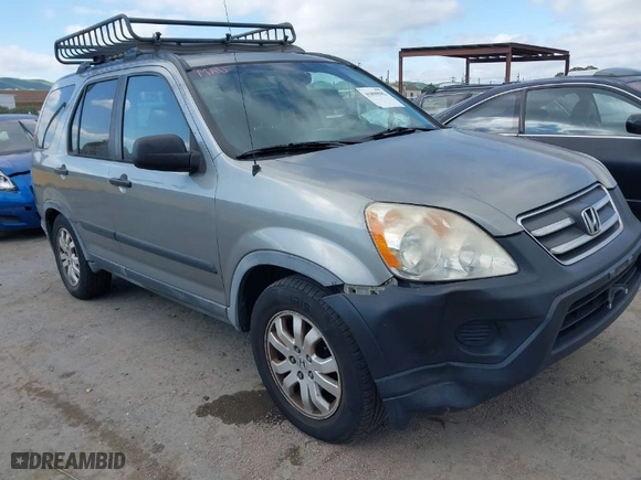 2005 Honda CR-V EX with VIN JHLRD78825C028681, listed as a IAAI auction lot 41890982 with 214,648 mi miles. Bid and sale history available at carsss.com. Image 1.