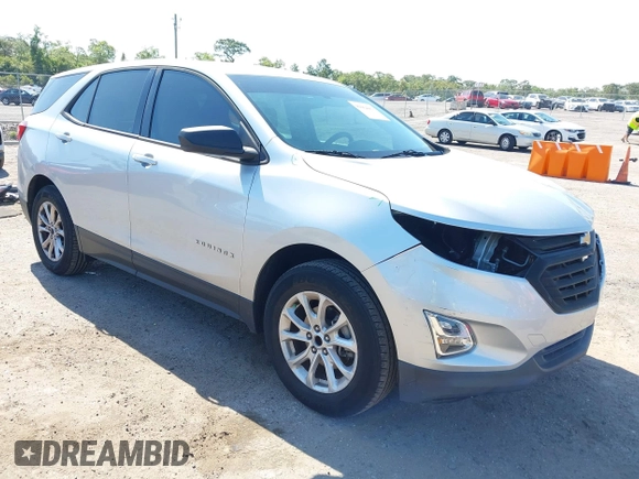 2018 Chevrolet Equinox LS with VIN 3GNAXHEV8JS502212, listed as a IAAI auction lot 42064863 with 107,321 mi miles and . Bid and sale history available at DreamBid. Image 1.