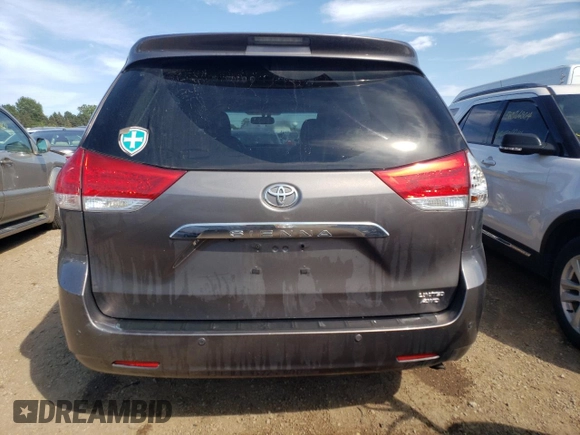 2013 Toyota Sienna XLE with VIN 5TDDK3DC1DS056128, listed as a Copart auction lot 65143524 with 64,132 mi miles and Salvage title. Bid and sale history available at DreamBid. Image 6.