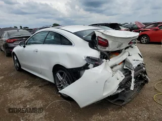 2018 Mercedes-Benz E-Class E 400 with VIN WDD1J6GB2JF024526, listed as a Copart auction lot 57150034 with 57,787 mi miles and Salvage Title. Bid and sale history available at carsss.com. Image 2.