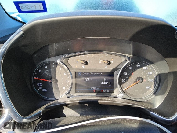2022 Chevrolet Equinox LT with VIN 3GNAXKEV0NL295330, listed as a Copart auction lot 49787975 with 67,565 mi miles and Clean Title. Bid and sale history available at DreamBid. Image 9.