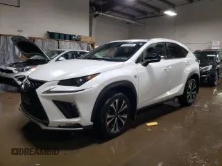 2021 Lexus NX 300 F Sport with VIN JTJSARDZ4M2263070, listed as a Copart auction lot 87491694 with 23,127 mi miles and Salvage title. Bid and sale history available at DreamBid. Image 1.