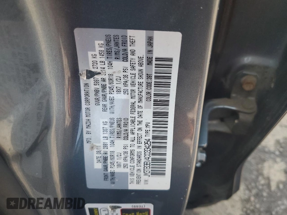 2012 Mazda CX-9 Sport z VIN JM3TB3BV4C0334254, wystawiony jako Copart lot #58820015 z przebiegiem 172 805 mil mil oraz Szkoda całkowita • Salvage title. Historia ofert i sprzedaży dostępna na DreamBid. Obrazek 14.