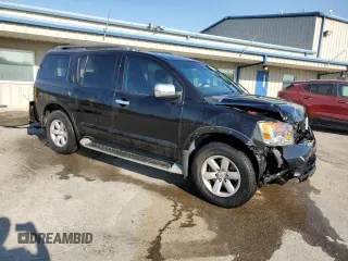 2011 Nissan Armada SV with VIN 5N1BA0ND2BN613062, listed as a Copart auction lot 52912725 with 168,237 mi miles and Salvage Title. Bid and sale history available at DreamBid. Image 4.