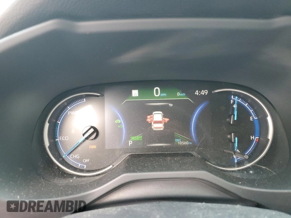 2023 Toyota RAV4 Hybrid LE with VIN JTMLWRFV7PD204946, listed as a Copart auction lot 51330055 with 10,560 mi miles and Salvage Title. Bid and sale history available at carsss.com. Image 9.
