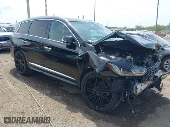 2019 Infiniti QX60 Luxe with VIN 5N1DL0MM3KC534242, listed as a IAAI auction lot 42178116 with 71,290 mi miles and . Bid and sale history available at DreamBid. Image 1.